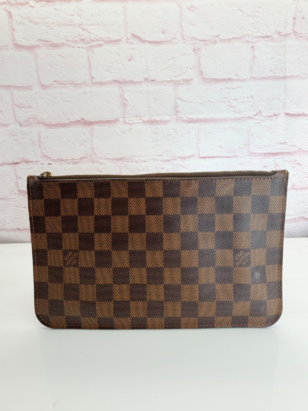 Louis Vuitton Damier Neverfull MM GM Cerise Pochette Wristlet - Picture 2 of 15